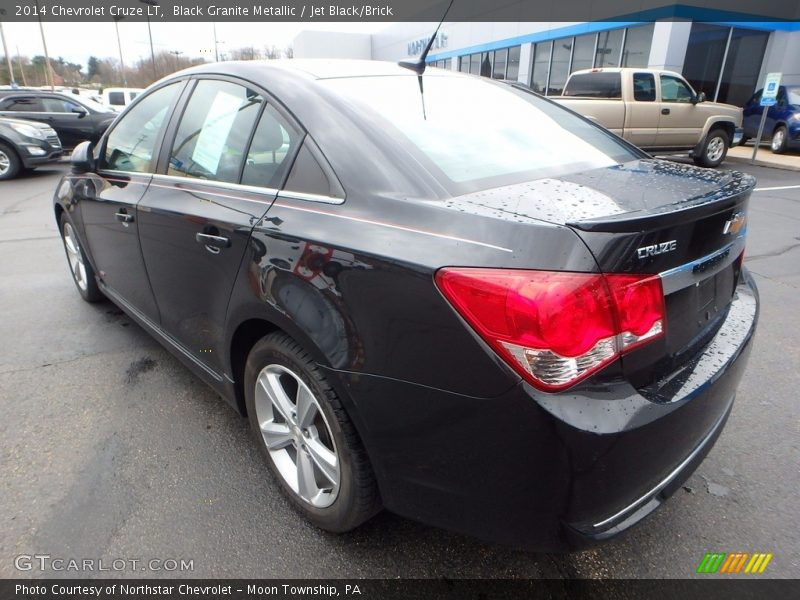 Black Granite Metallic / Jet Black/Brick 2014 Chevrolet Cruze LT