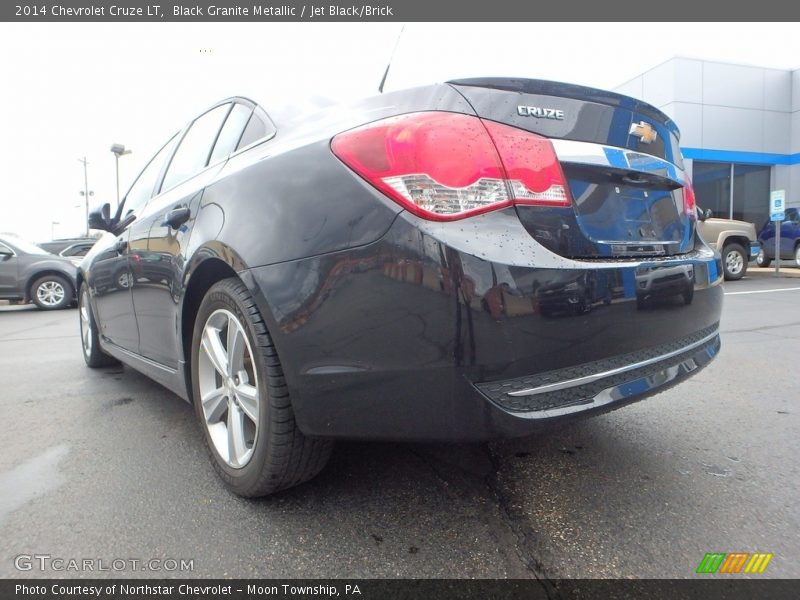Black Granite Metallic / Jet Black/Brick 2014 Chevrolet Cruze LT