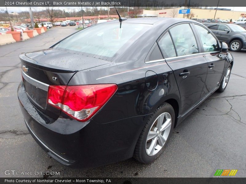 Black Granite Metallic / Jet Black/Brick 2014 Chevrolet Cruze LT