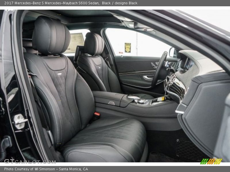  2017 S Mercedes-Maybach S600 Sedan designo Black Interior