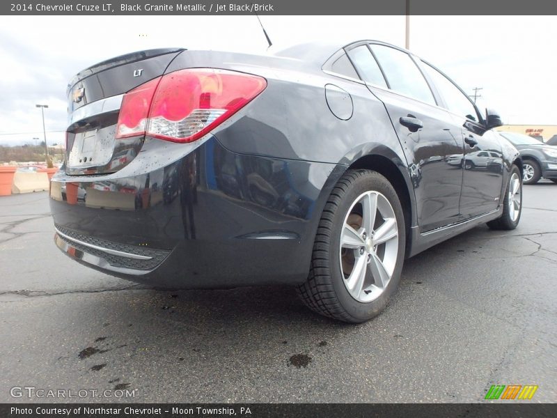 Black Granite Metallic / Jet Black/Brick 2014 Chevrolet Cruze LT