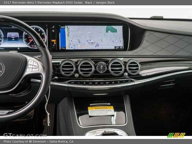 Controls of 2017 S Mercedes-Maybach S600 Sedan