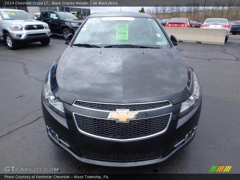 Black Granite Metallic / Jet Black/Brick 2014 Chevrolet Cruze LT
