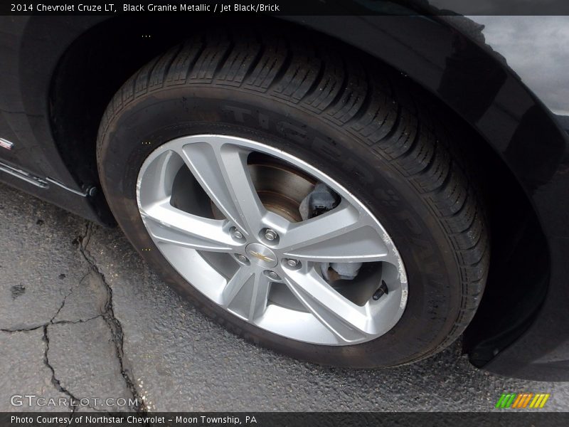 Black Granite Metallic / Jet Black/Brick 2014 Chevrolet Cruze LT