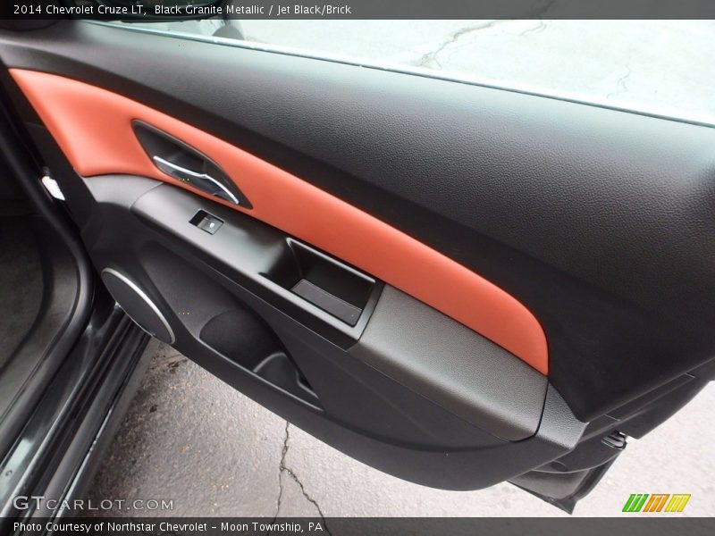 Black Granite Metallic / Jet Black/Brick 2014 Chevrolet Cruze LT