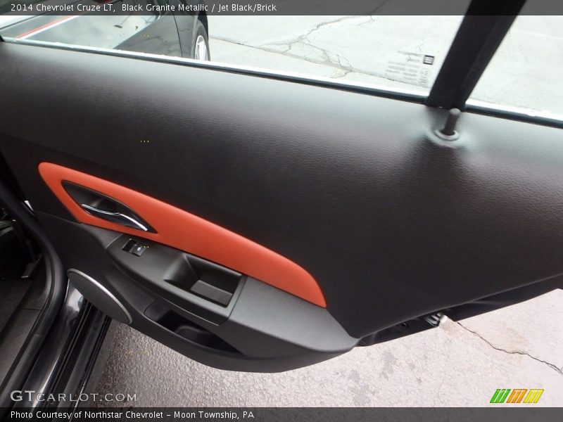 Black Granite Metallic / Jet Black/Brick 2014 Chevrolet Cruze LT