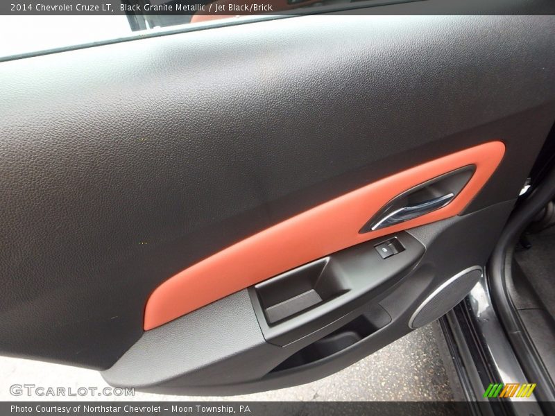 Black Granite Metallic / Jet Black/Brick 2014 Chevrolet Cruze LT