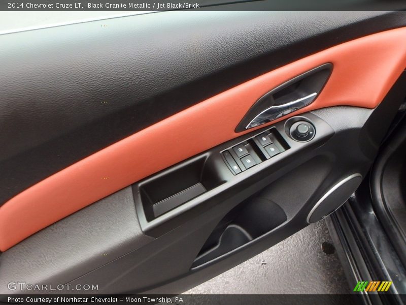 Black Granite Metallic / Jet Black/Brick 2014 Chevrolet Cruze LT