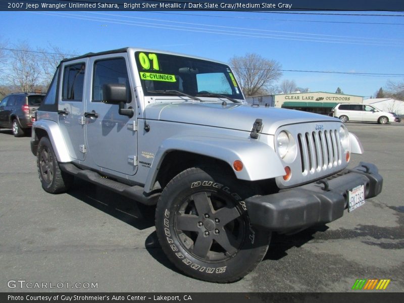 Bright Silver Metallic / Dark Slate Gray/Medium Slate Gray 2007 Jeep Wrangler Unlimited Sahara