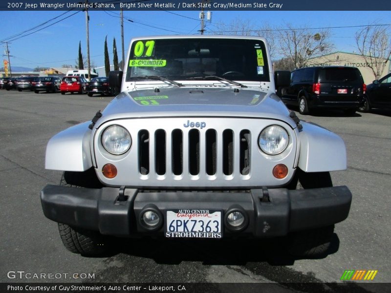 Bright Silver Metallic / Dark Slate Gray/Medium Slate Gray 2007 Jeep Wrangler Unlimited Sahara