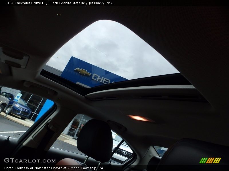 Black Granite Metallic / Jet Black/Brick 2014 Chevrolet Cruze LT