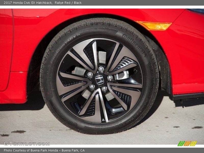 Rallye Red / Black 2017 Honda Civic EX Hatchback