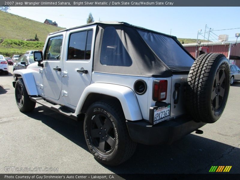 Bright Silver Metallic / Dark Slate Gray/Medium Slate Gray 2007 Jeep Wrangler Unlimited Sahara