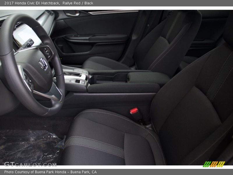 Rallye Red / Black 2017 Honda Civic EX Hatchback