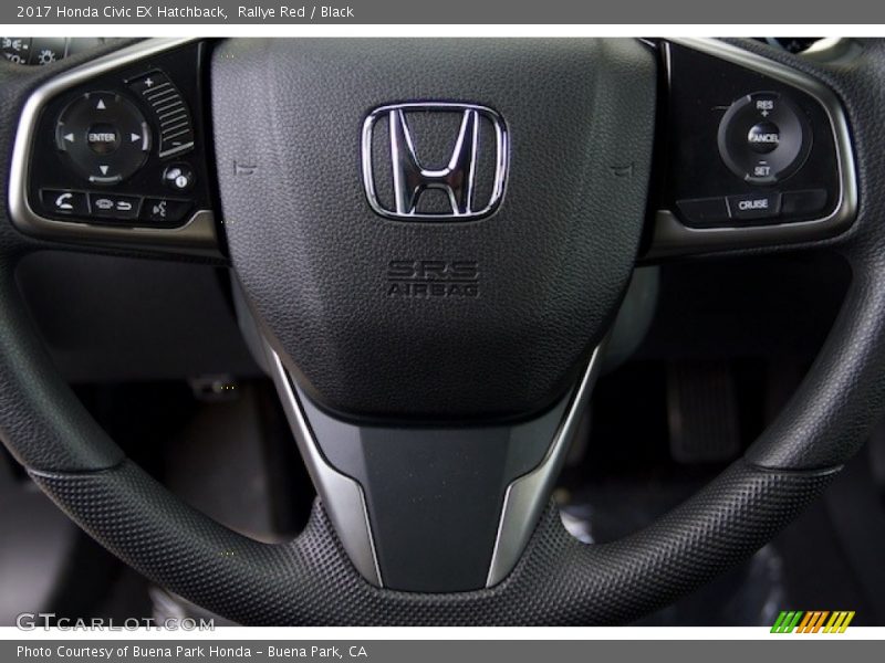 Rallye Red / Black 2017 Honda Civic EX Hatchback