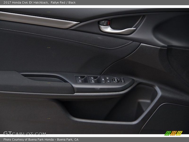 Rallye Red / Black 2017 Honda Civic EX Hatchback