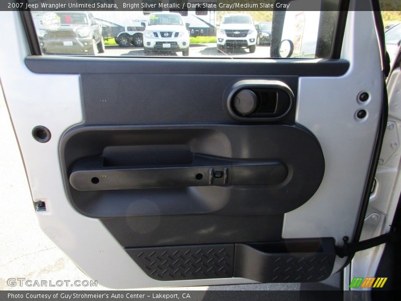 Bright Silver Metallic / Dark Slate Gray/Medium Slate Gray 2007 Jeep Wrangler Unlimited Sahara