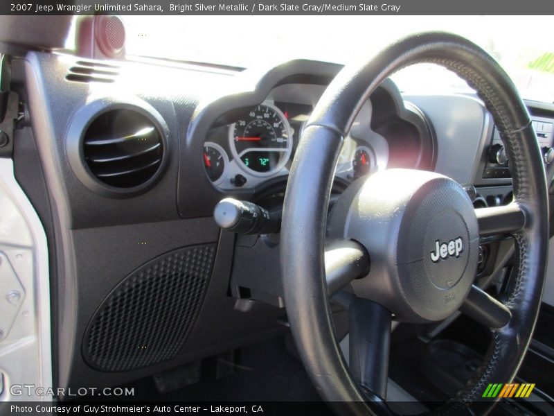 Bright Silver Metallic / Dark Slate Gray/Medium Slate Gray 2007 Jeep Wrangler Unlimited Sahara