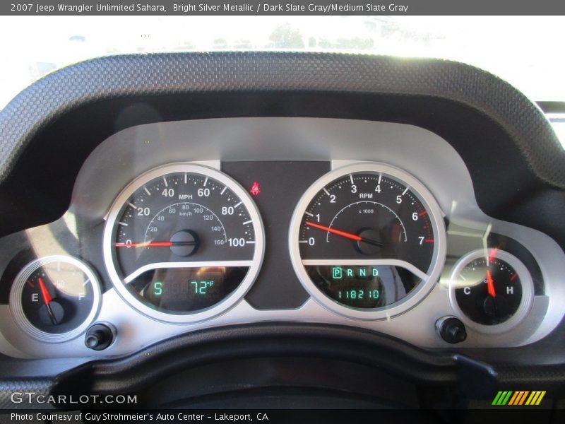 Bright Silver Metallic / Dark Slate Gray/Medium Slate Gray 2007 Jeep Wrangler Unlimited Sahara