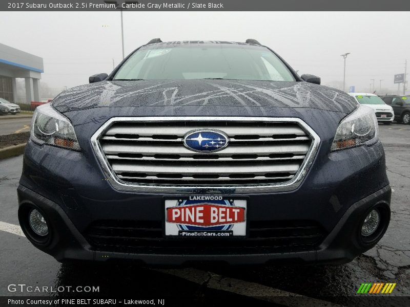 Carbide Gray Metallic / Slate Black 2017 Subaru Outback 2.5i Premium
