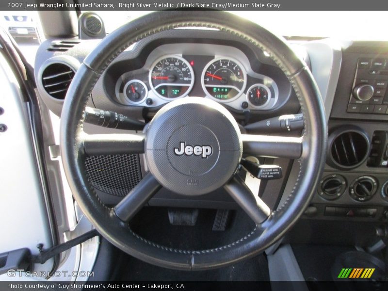 Bright Silver Metallic / Dark Slate Gray/Medium Slate Gray 2007 Jeep Wrangler Unlimited Sahara