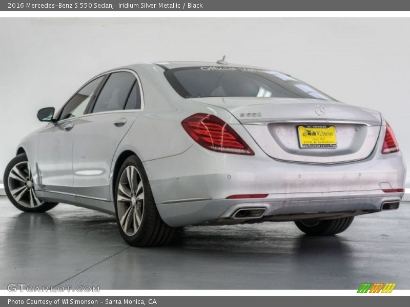 Iridium Silver Metallic / Black 2016 Mercedes-Benz S 550 Sedan
