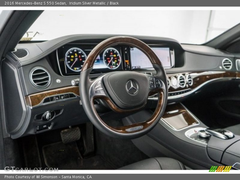 Iridium Silver Metallic / Black 2016 Mercedes-Benz S 550 Sedan