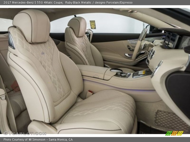Ruby Black Metallic / designo Porcelain/Espresso 2017 Mercedes-Benz S 550 4Matic Coupe