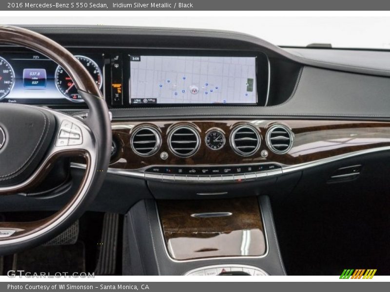 Iridium Silver Metallic / Black 2016 Mercedes-Benz S 550 Sedan