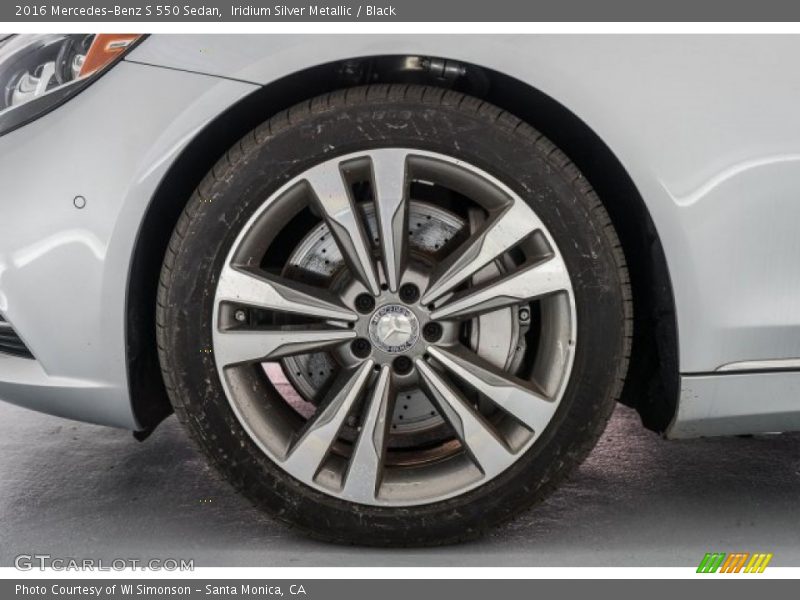 Iridium Silver Metallic / Black 2016 Mercedes-Benz S 550 Sedan