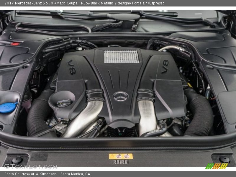  2017 S 550 4Matic Coupe Engine - 4.7 Liter DI biturbo DOHC 32-Valve VVT V8
