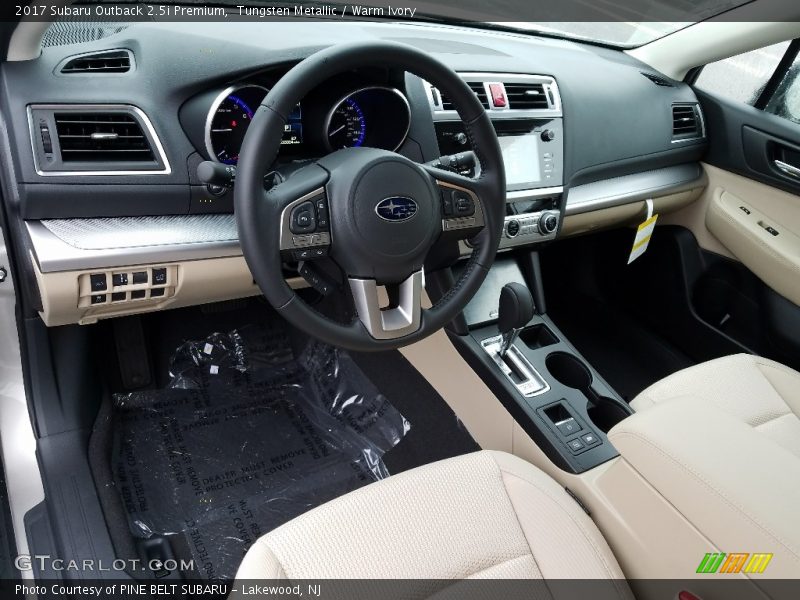 Tungsten Metallic / Warm Ivory 2017 Subaru Outback 2.5i Premium