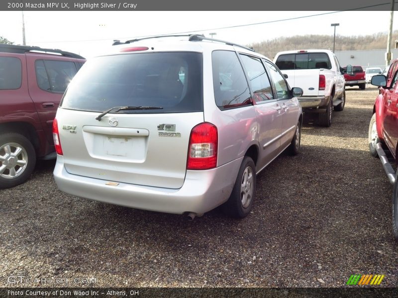 Highlight Silver / Gray 2000 Mazda MPV LX