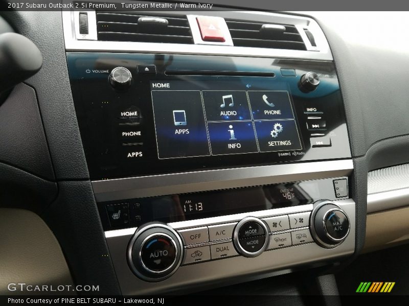 Tungsten Metallic / Warm Ivory 2017 Subaru Outback 2.5i Premium