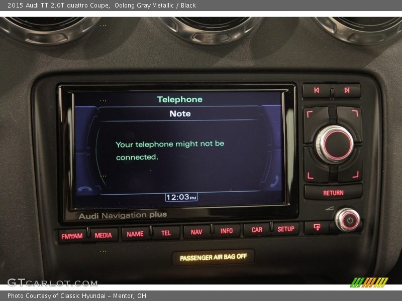 Oolong Gray Metallic / Black 2015 Audi TT 2.0T quattro Coupe
