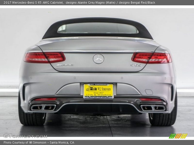 designo Alanite Grey Magno (Matte) / designo Bengal Red/Black 2017 Mercedes-Benz S 65 AMG Cabriolet