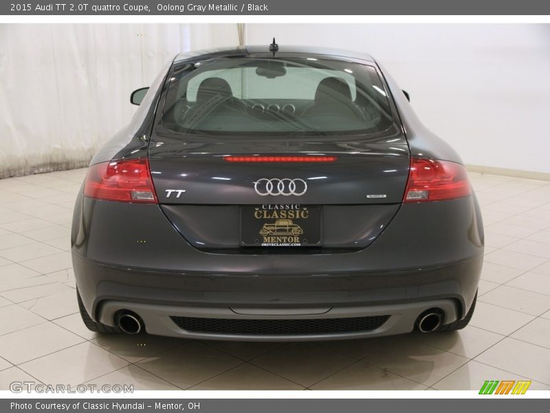 Oolong Gray Metallic / Black 2015 Audi TT 2.0T quattro Coupe