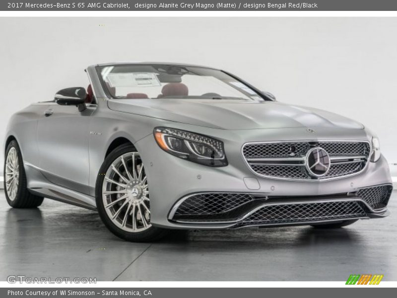 Front 3/4 View of 2017 S 65 AMG Cabriolet