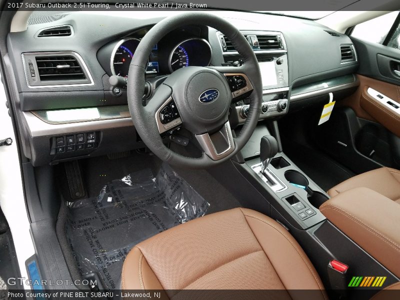  2017 Outback 2.5i Touring Java Brown Interior