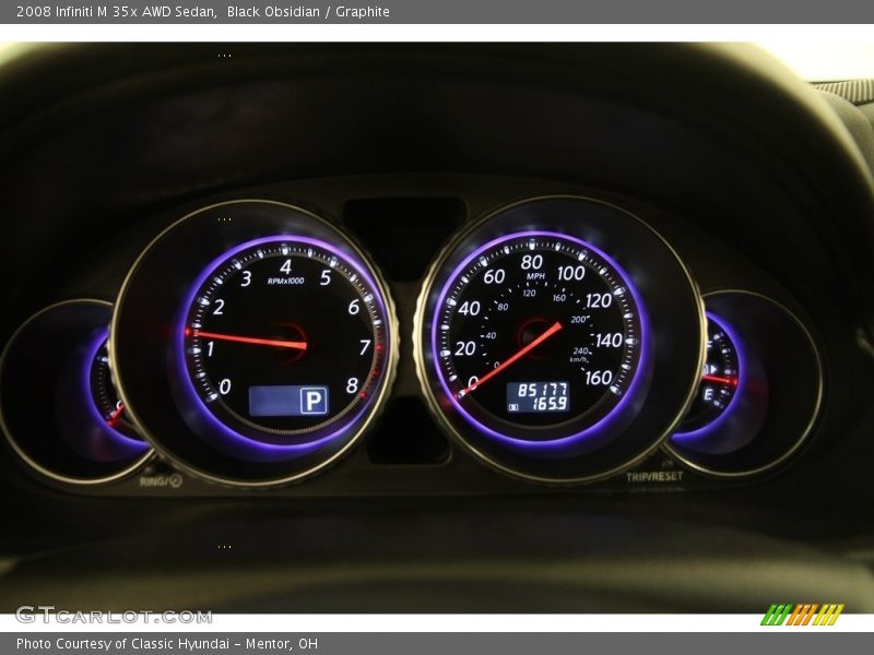Black Obsidian / Graphite 2008 Infiniti M 35x AWD Sedan