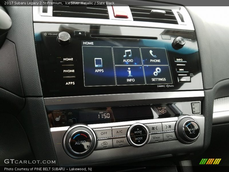 Ice Silver Metallic / Slate Black 2017 Subaru Legacy 2.5i Premium