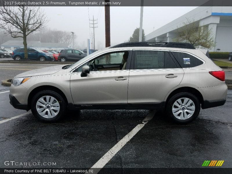 Tungsten Metallic / Warm Ivory 2017 Subaru Outback 2.5i Premium