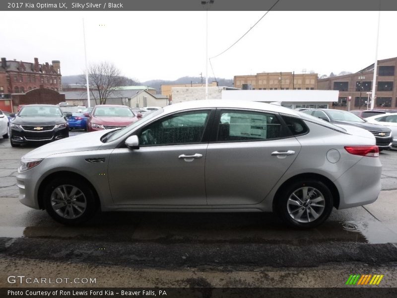 Silky Silver / Black 2017 Kia Optima LX