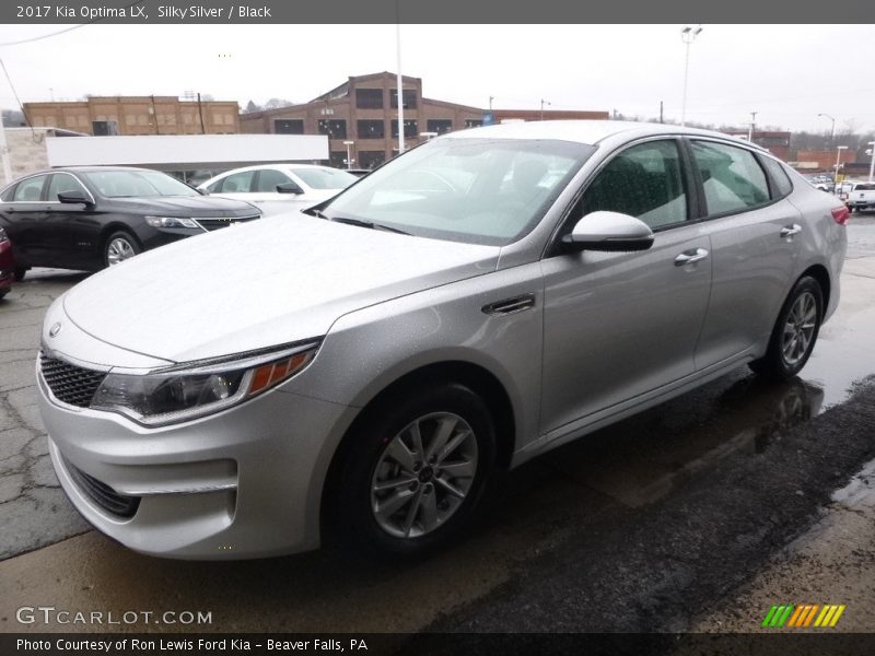 Silky Silver / Black 2017 Kia Optima LX