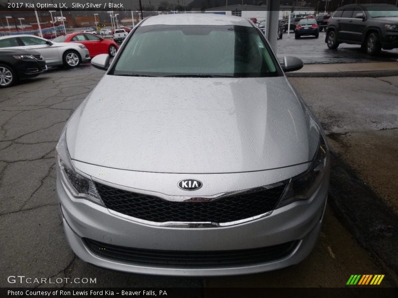 Silky Silver / Black 2017 Kia Optima LX