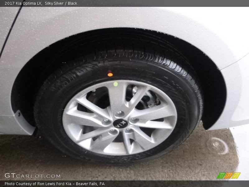 Silky Silver / Black 2017 Kia Optima LX