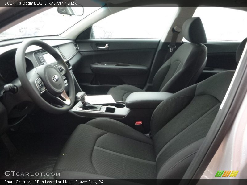 Silky Silver / Black 2017 Kia Optima LX
