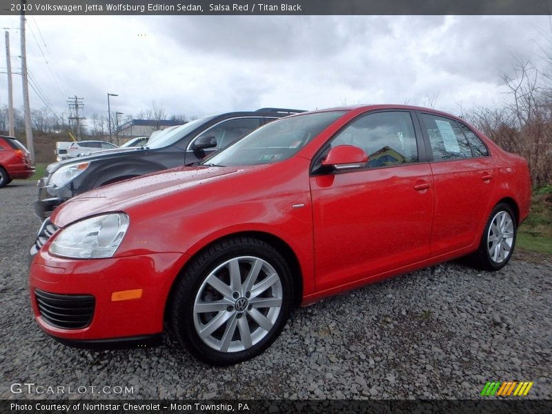 Salsa Red / Titan Black 2010 Volkswagen Jetta Wolfsburg Edition Sedan