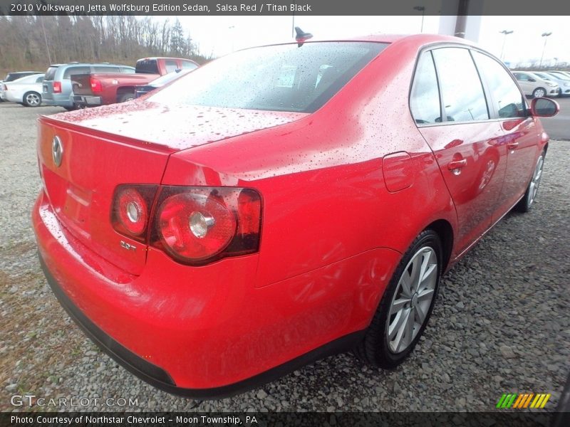 Salsa Red / Titan Black 2010 Volkswagen Jetta Wolfsburg Edition Sedan