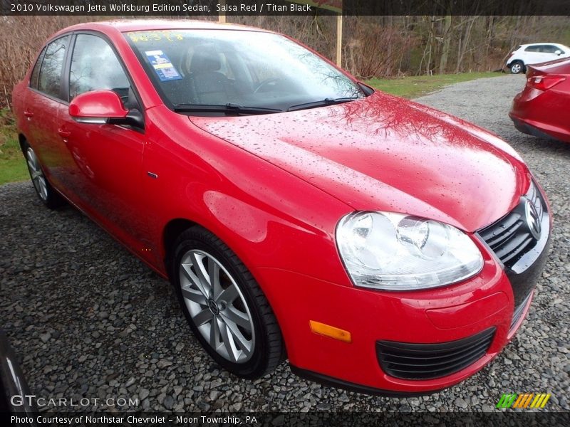 Salsa Red / Titan Black 2010 Volkswagen Jetta Wolfsburg Edition Sedan